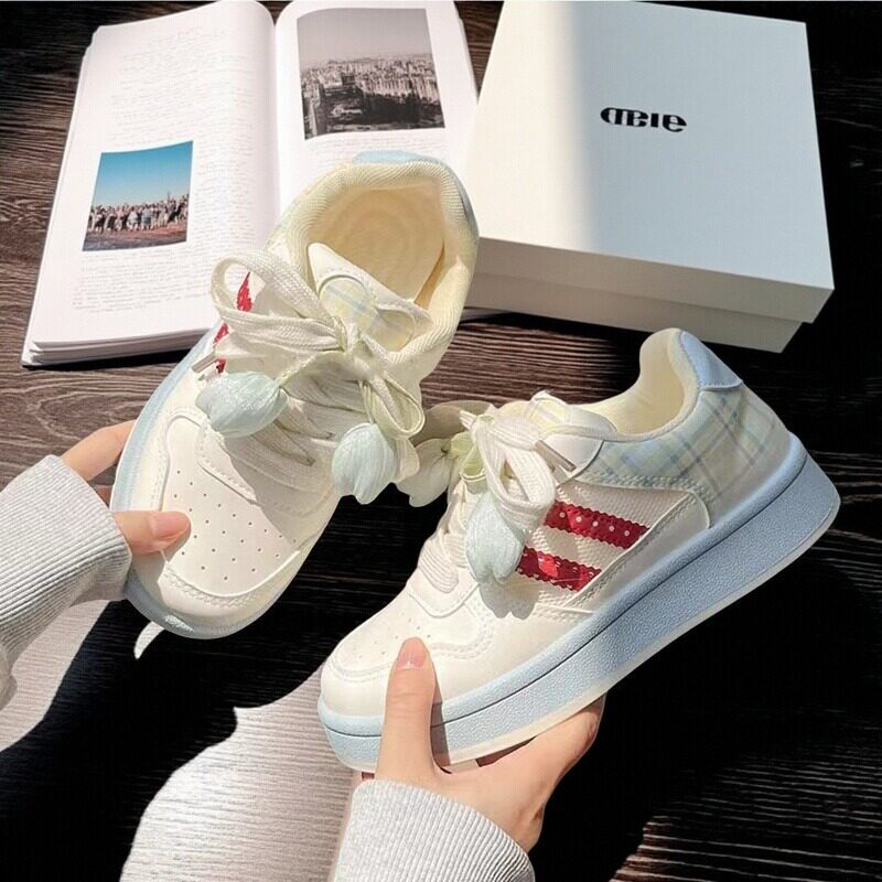 女童板鞋2025春秋新款儿童鞋子中大童女孩小白鞋学生运动皮面童鞋
