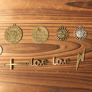 dudumi 手账本旅行笔记本日记本tn手账封面装饰 复古牛皮本装扮吊饰挂饰 创意DIY饰品金属书签挂件(分类④)