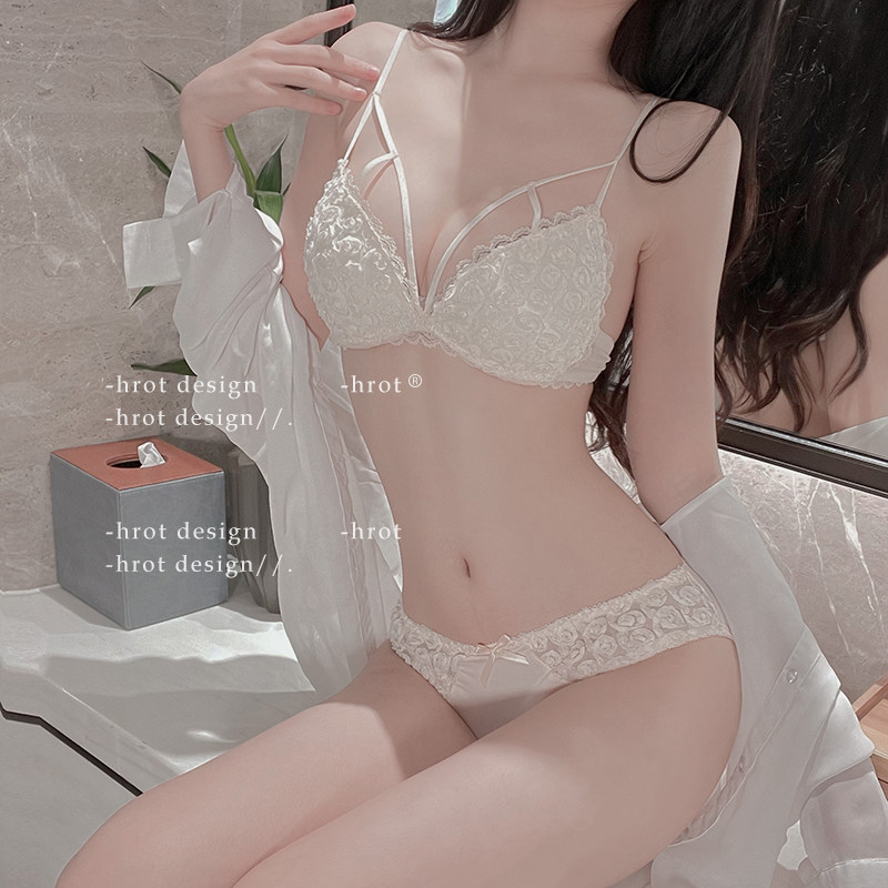 纯欲风少女蕾丝美背法式内衣无钢圈小胸聚拢三角杯性感文胸薄款女,女士内衣/男士内衣/家居服,文胸套装,淘宝优惠券,粉丝福利购,淘宝优惠卷