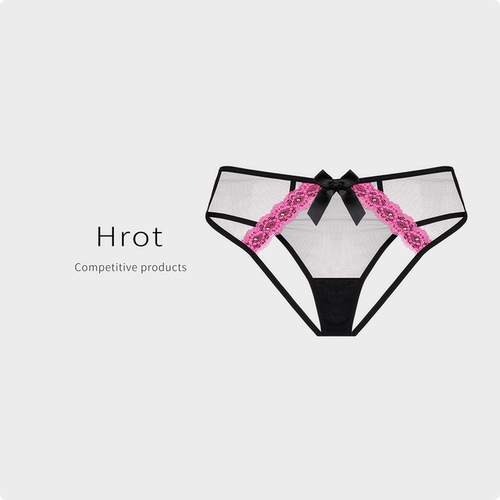 法式浪漫蕾丝无痕绑带纯欲内裤