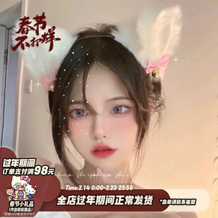 《猫咪女友饲养手册》毛绒可爱发夹兽耳网红猫耳朵狐狸发箍头饰潮