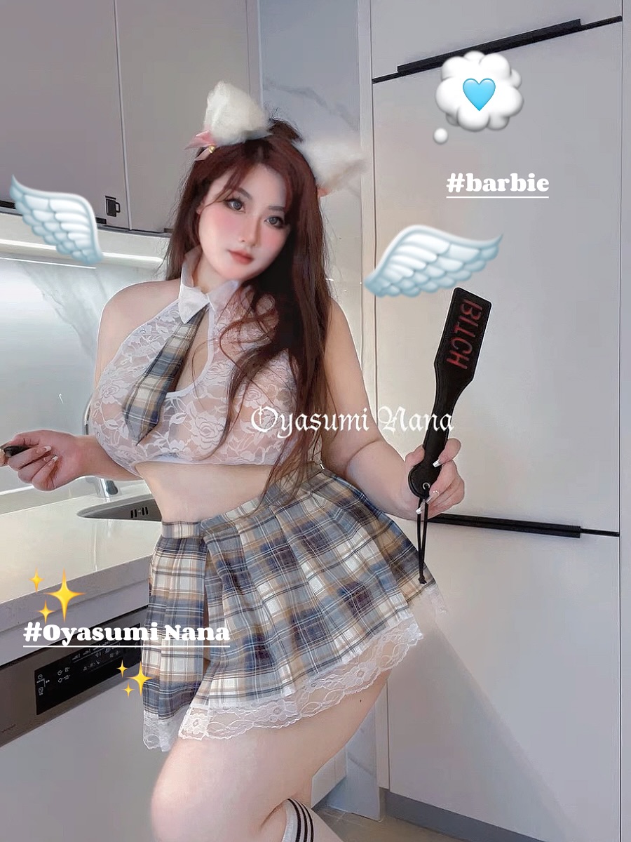 晚安奈奈 学姐的课后辅导*微胖日系纯欲甜美蕾丝JK超短裙制服套装 女装/女士精品 大码内搭 原图主图