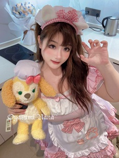 女 晚安奈奈 甜心女仆 纯欲可爱制服cos甜美情侣变装 女仆主播大码
