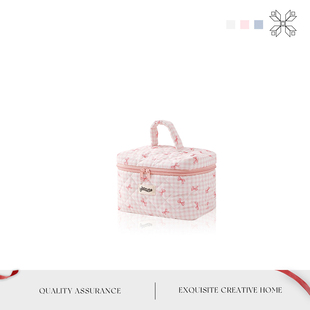 MOLA.Sound.化妆包高颜值蝴蝶结洗漱护肤品收纳包手提包包 音婉