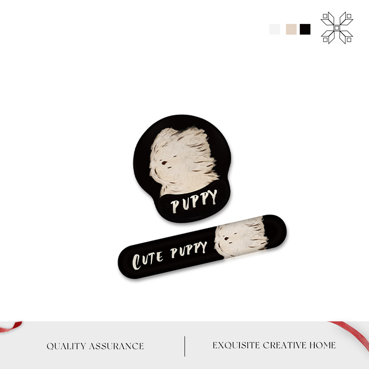 Mintrain英国吹风小狗护腕鼠标垫笔记本键盘手托手腕垫 | 渡念