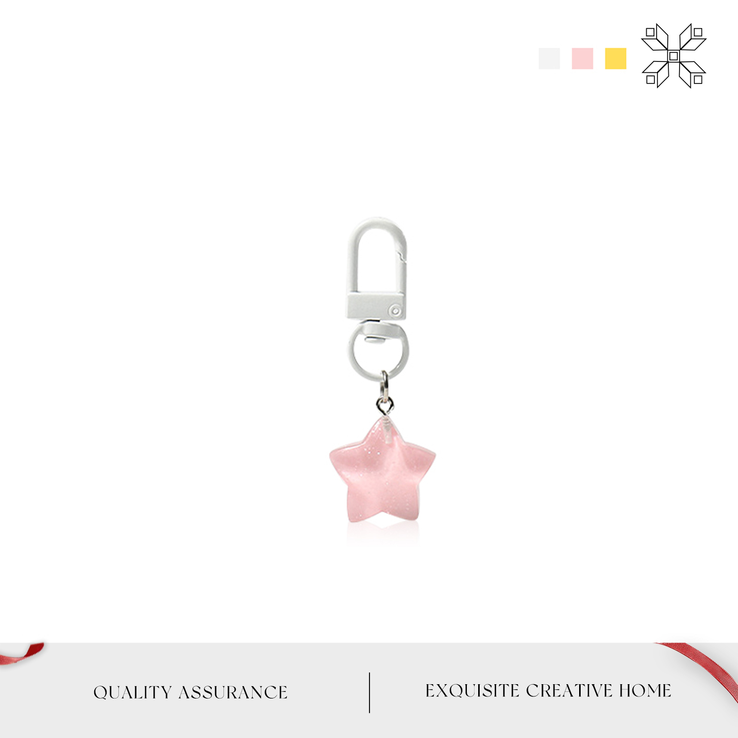 MOLALUNA钥匙扣小巧可爱元气五角