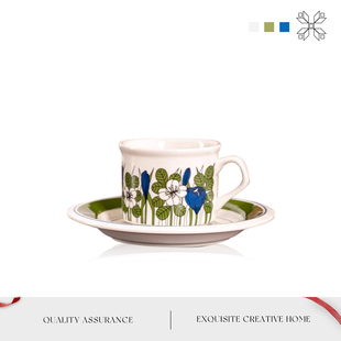 MOLA.Green.杯具家用中古杯子小清新陶瓷咖啡杯复古马克杯 绿仙