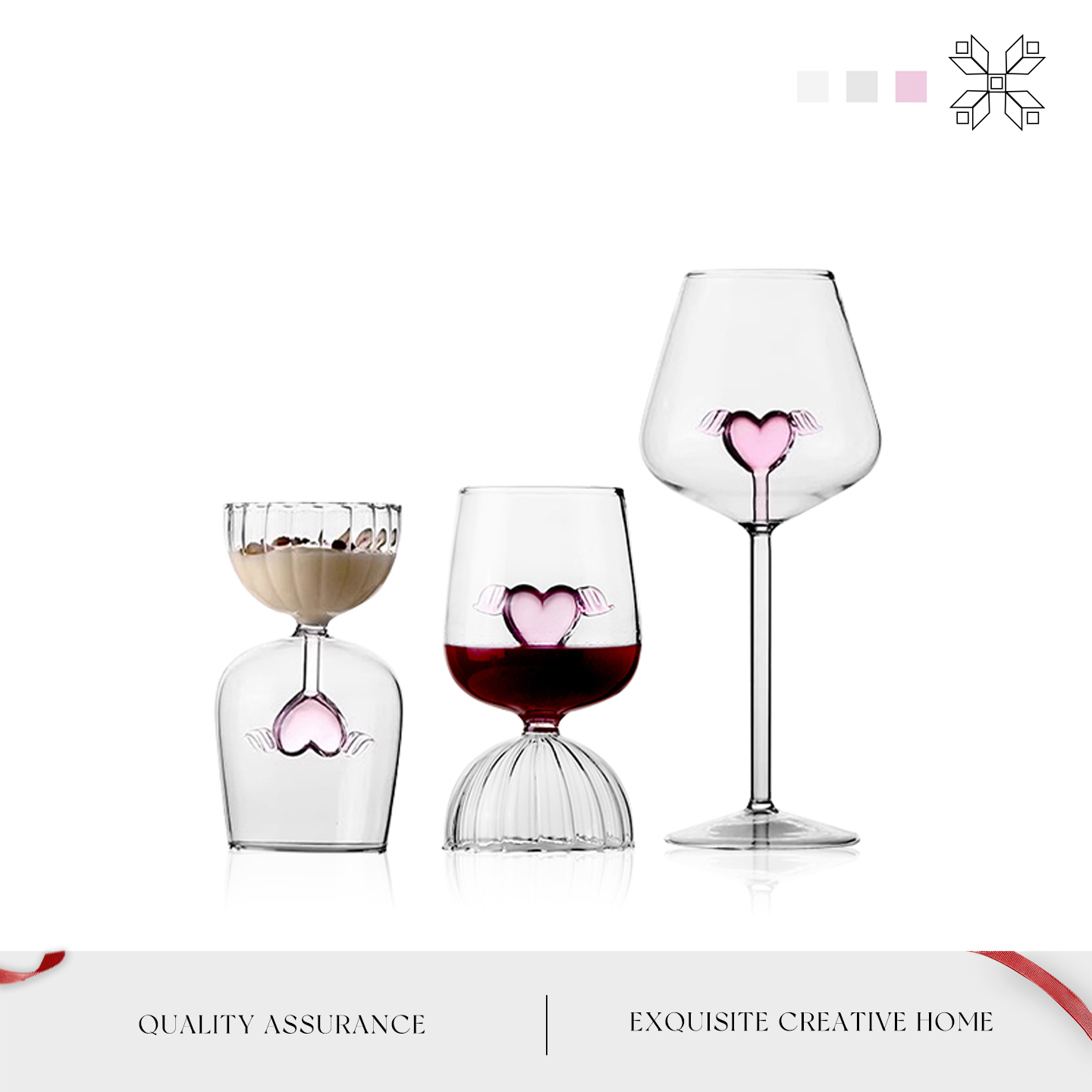 MOLALUNA红酒杯套装玻璃高脚杯