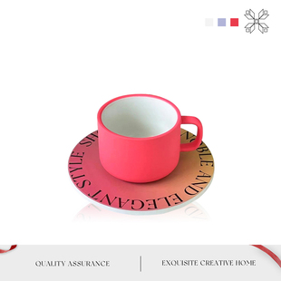 MOLA.Block.陶瓷马克杯网红ins风咖啡杯家用办公室杯子水杯 卡语