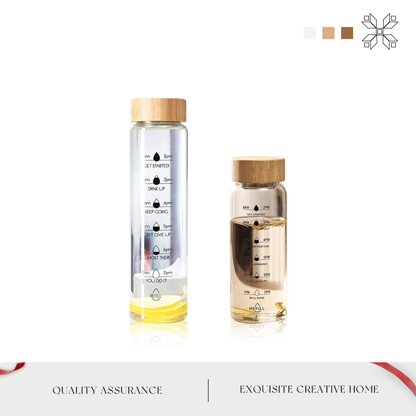 Mintrain英国杯具耐热玻璃杯水瓶夏季700ml便携式凉水瓶  | 茶盖