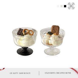 MOLA.Sweet.杯具高脚雪糕杯家用酸奶冰淇淋甜品玻璃杯子 降甘