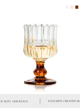 MOLALUNA.Bead.酒具ins风玻璃杯家用高脚红酒杯果汁香槟杯 | 黛珠