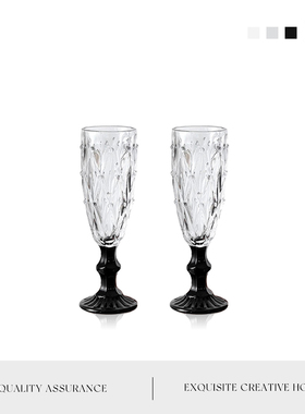 MOLA.Tully.酒具小众ins高脚杯浮雕香槟杯高颜值玻璃红酒杯丨塔莉