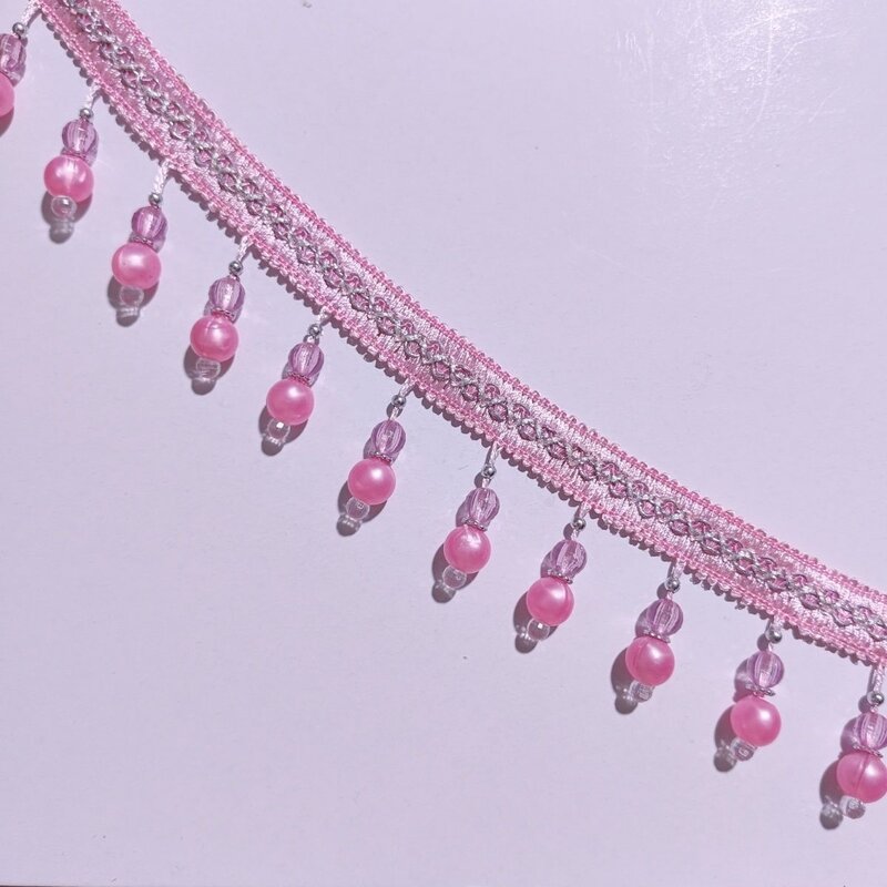 窗帘珠子花边吊坠珍珠辅料手工装饰配件吊珠欧式布艺水晶流苏服装