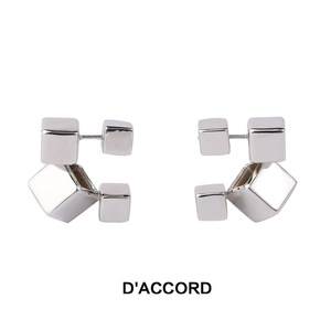 D’ACCORD 23新款原创小众设计师品牌随机方块耳钉