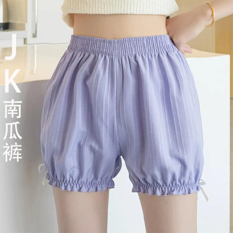 南瓜裤女夏可爱透气防走光打底裤宽松安全裤日系洛丽塔可外穿短裤