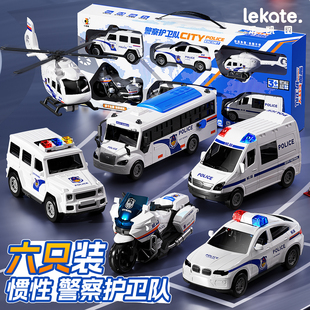 警车救护车儿童玩具车小汽车男孩1到3岁2宝宝摩托工程车套装6飞机