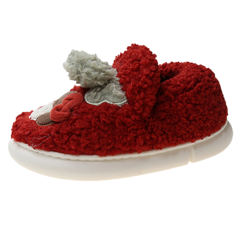 秋季可爱少女心蝴蝶结包跟保暖棉拖鞋冬天加绒厚底防滑居家用棉鞋