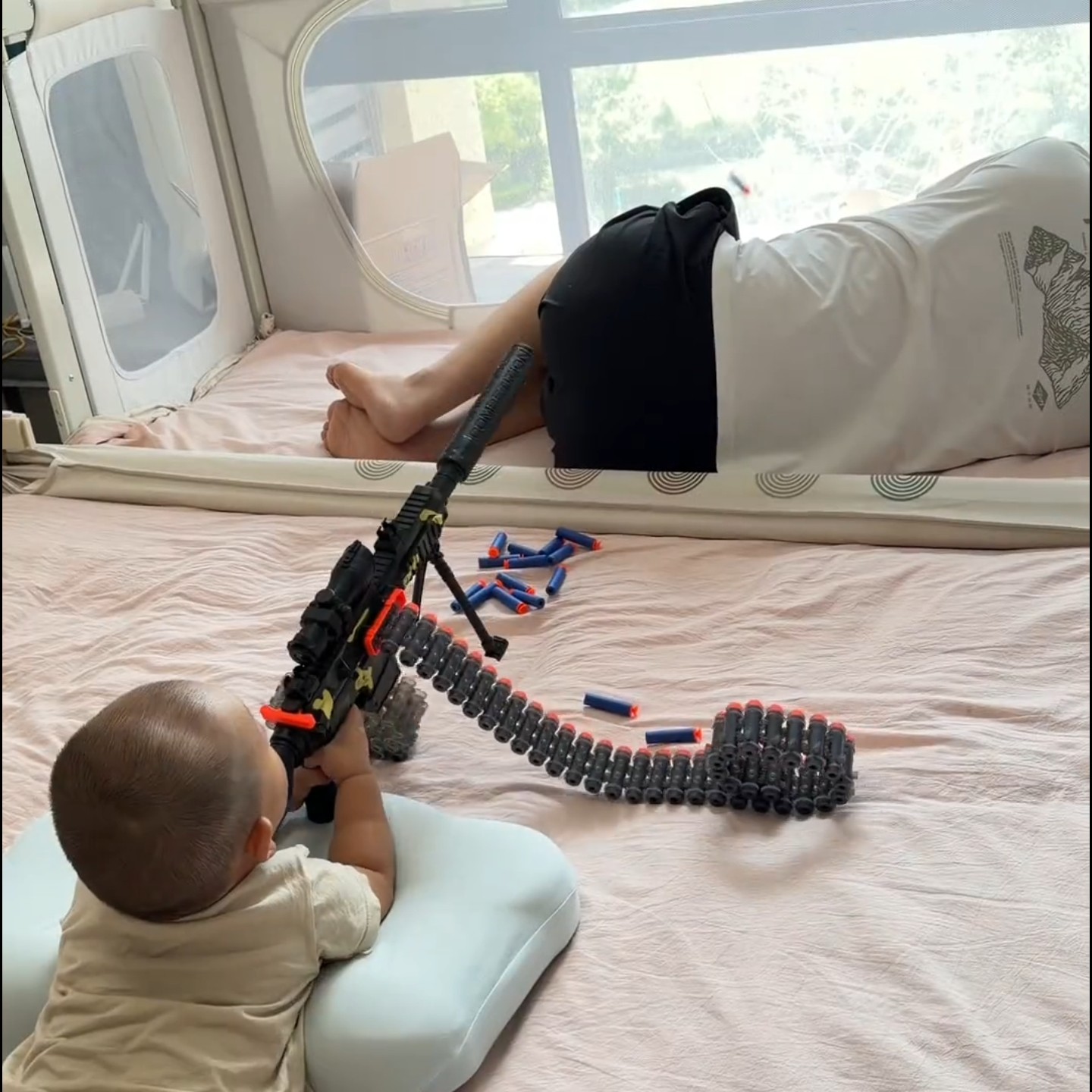 儿童移动计分对战软弹枪