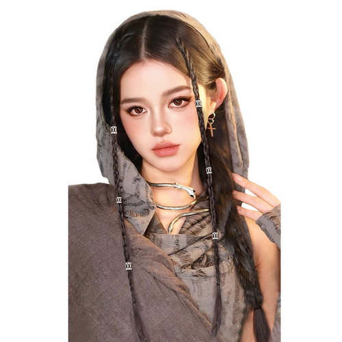 假发辫子女仿真发脏辫马尾y2k甜酷麻花拳击辫辣妹编发网红假辫子