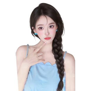 假发辫子女双马尾麻花辫温柔气质自然仿真发可低可高扎假发辫马尾