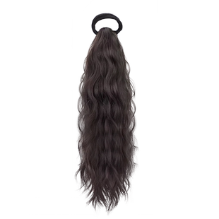 假发辫子女仿真人发元气时尚水波纹层次卷马尾自然蓬松假发辫马尾