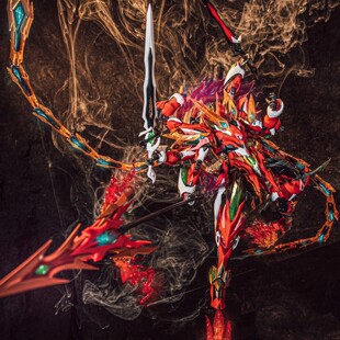 高达拼装模型哪吒赵云白龙驹白虎吕布敖丙白起魔动核机甲手办盲盒