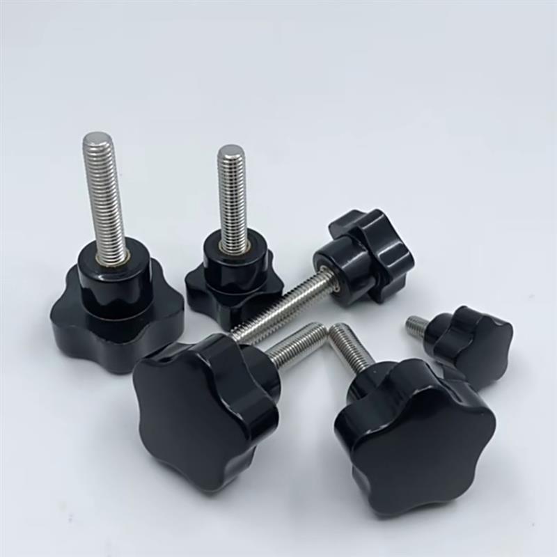 五星把手螺丝外螺纹HLE-D30-M6/M8-L10/L15/L20/L25/L30/L35/L40