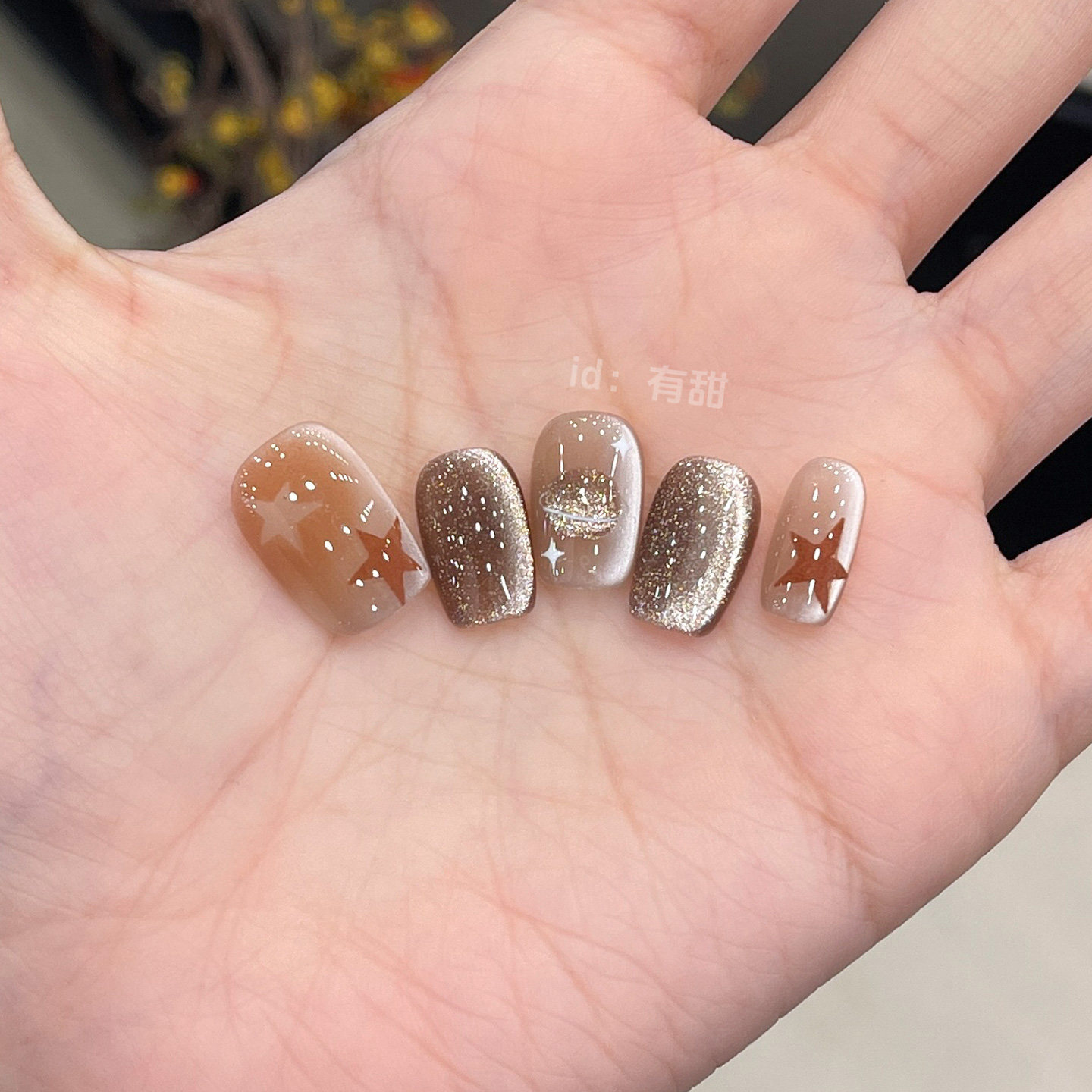 手工穿戴甲短款高级感绝美爆款指甲贴片2026新款秋冬猫眼穿戴美甲,彩妆/香水/美妆工具,穿戴甲/甲片,淘宝优惠券,粉丝福利购,淘宝优惠卷