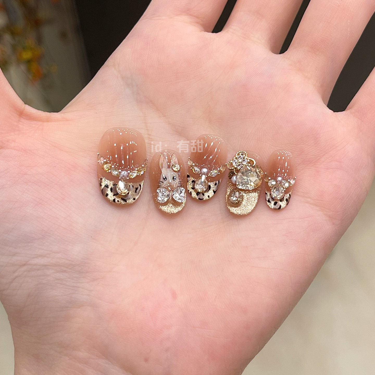 重工穿戴甲短款精致秋冬可爱穿戴美甲2025新款高级感手工指甲贴片,彩妆/香水/美妆工具,穿戴甲/甲片,淘宝优惠券,粉丝福利购,淘宝优惠卷