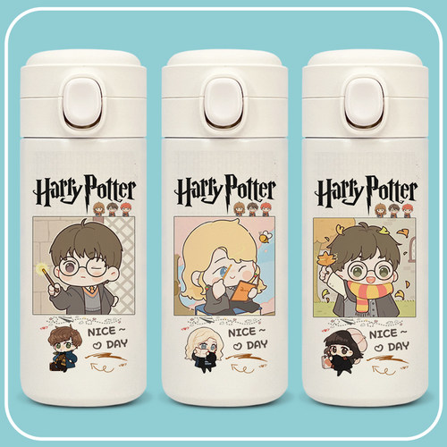 哈利周边波特联名格兰芬多斯莱特林魔法学院中学生保温水杯子