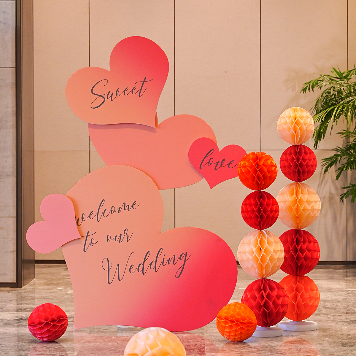 愛心kt板結婚訂婚宴布置裝飾