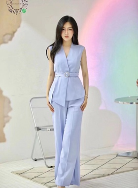 歌L思  紫色长裤 EWE322K07000