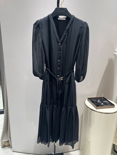 EWD352Y04900 黑色连衣裙 歌L思 24年全标大货