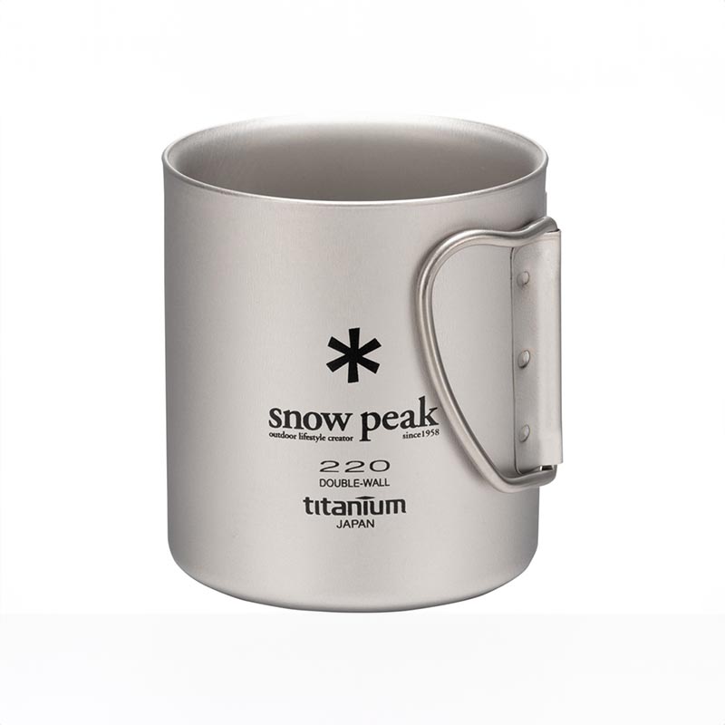 雪峰SnowPeak便携户外轻量钛杯子