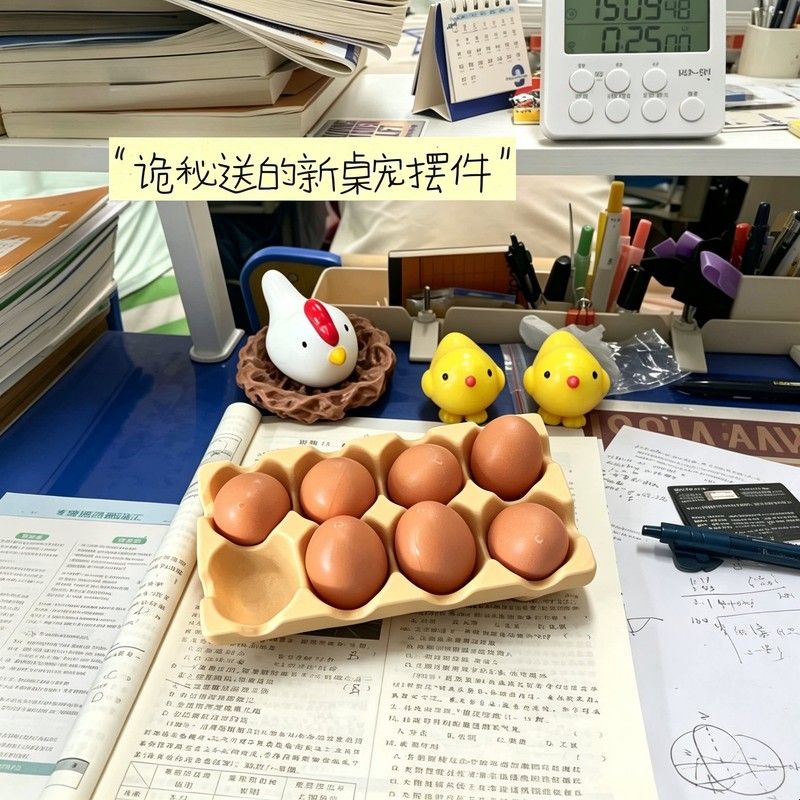 【桌宠摆件】咯咯哒一窝鸡迷你仿真小鸡微缩装饰学生玩具整蛊礼物