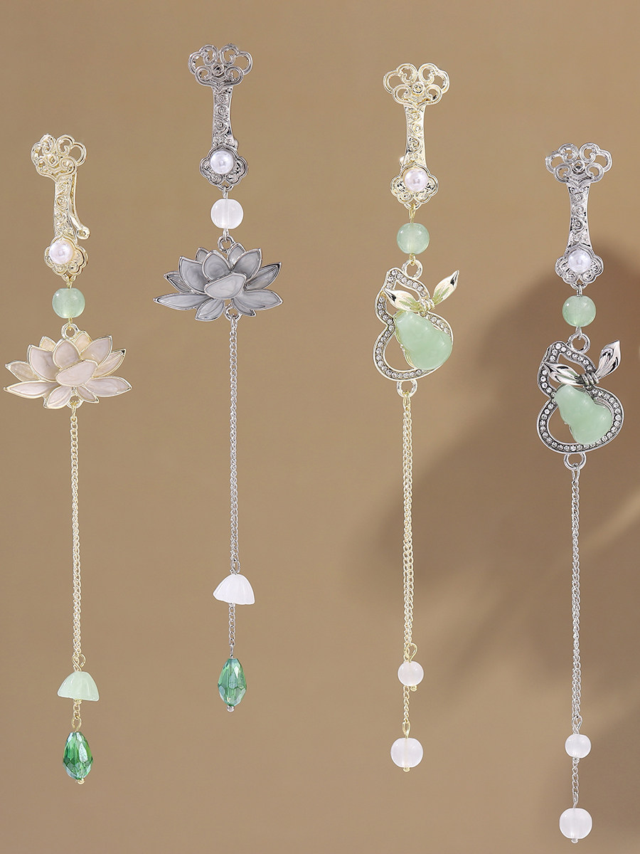 고대 스타일 치파오 국가 트렌드 플래킷 기질 브로치 펜던트 HANFU 다도복 술 여성용 복고풍 중국 메이크업 액세서리