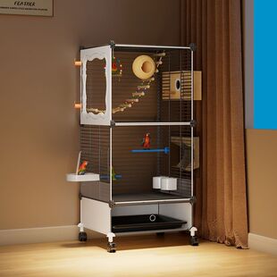 鸟笼子外出笼大号家用防溅洒便携鸟包小型牡丹虎皮鹦鹉外带专用笼