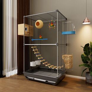 鸟笼鹦鹉笼大号家用珍珠八哥画眉豪华别墅玄凤虎皮牡丹专用鸟笼子