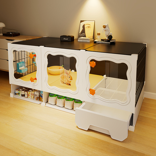 兔子笼子带厕所家用室内特大号别墅养殖宠物兔专用侏儒小兔子窝屋