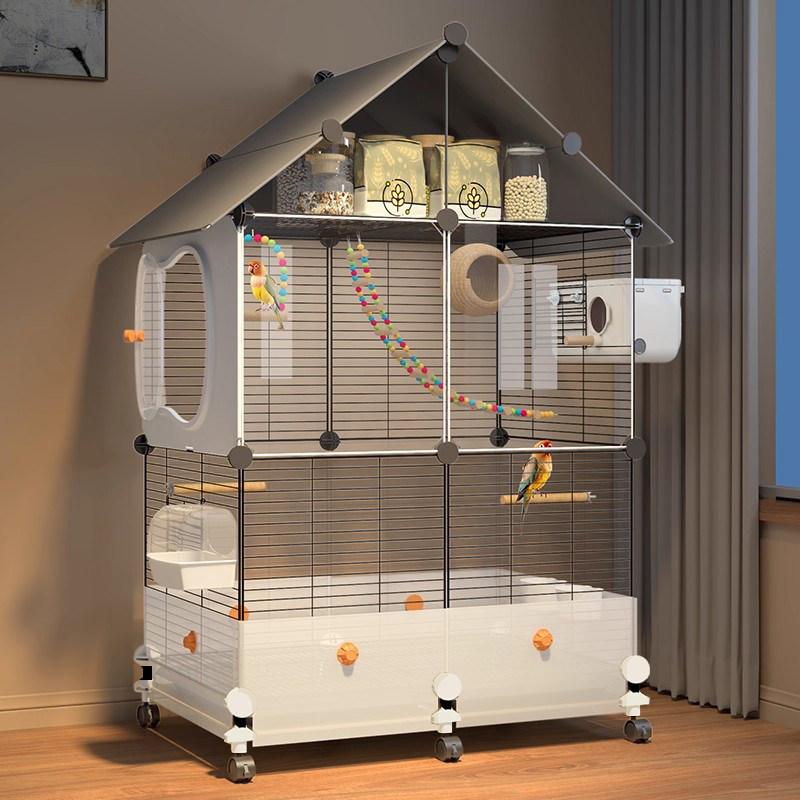 鸟笼子鹦鹉大号新型防溅家用玄凤虎皮小太阳牡丹专用豪华别墅鸟笼