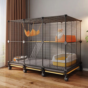 猫笼子家用室内双层不占地大空间厕所猫窝一体猫咪屋舍别墅猫空笼