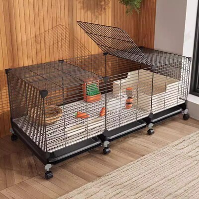 兔子专用笼子养兔荷兰猪豚鼠特大号兔笼子家用大号自动清粪带厕所