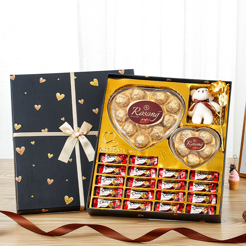 创意德芙巧克力礼盒装零食送女友女生生日520情人节纪念日礼物