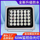 强光60WLED白光灯道闸照车牌摄像头白光辅助灯道路监控补光灯220V