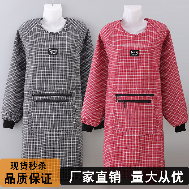 加大加厚棉布围裙耐磨纯棉围腰家用厨房防油污男女餐饮上班工作服,家庭/个人清洁工具,围裙,淘宝优惠券,粉丝福利购,淘宝优惠卷
