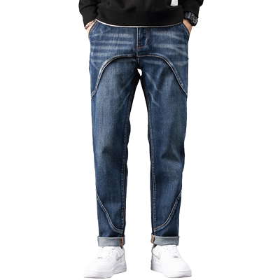 春季牛仔裤男宽松直筒