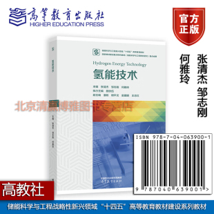 张清杰 邹志刚 何雅玲 氢能技术 9787040639001 编 储能科学与工程战略性新兴领域十四五高等教育教材建设系列教材 高教社 主