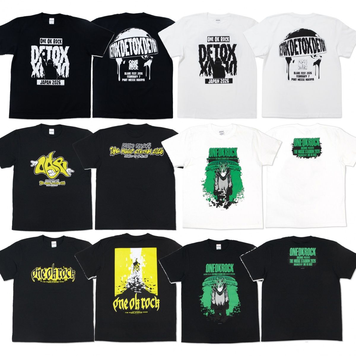 oneokrock2026亚巡同款周边T恤OOR短袖夏季男女纯棉短袖T恤百搭