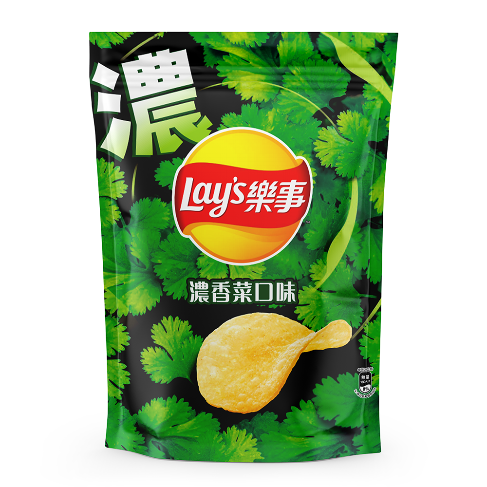 中国台湾乐事香菜味薯片580g原切马铃薯薯片膨化休闲零食